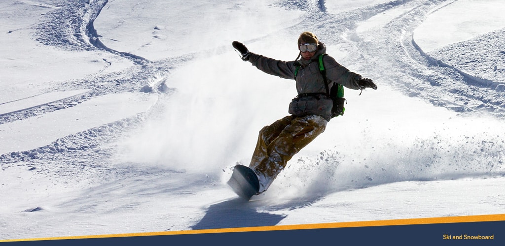 Man snowboarding, Ski and Snowboard