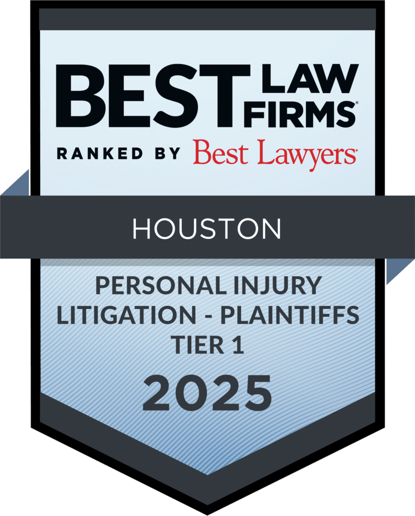 Best Law Firms Badge for Houston Personal Injury Litigation - Plantiffs Tier 1