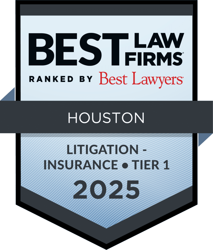 Best Law Firms Badges for Houston in Litigation - Insurance Tier 1